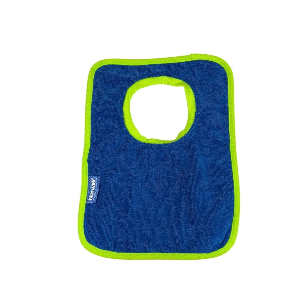 Norwex Baby Bib Towel Set Purple Lime Green BacLock Microfiber Jungle Giraffe